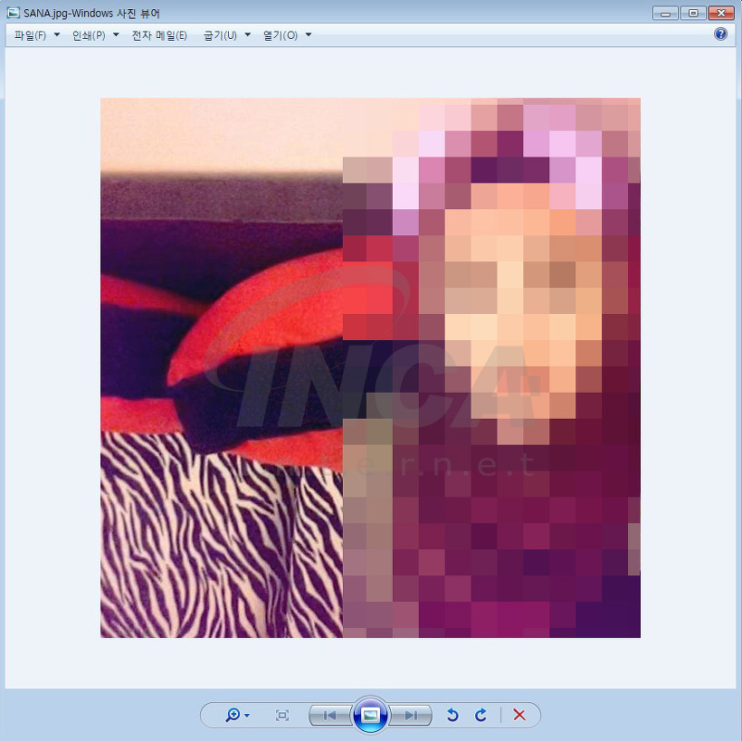 [그림 2] 실제 드롭하여 실행하는 사진파일